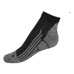 Coolmax enkelsokken - 35/38 - zwart/grijs - 2 paar