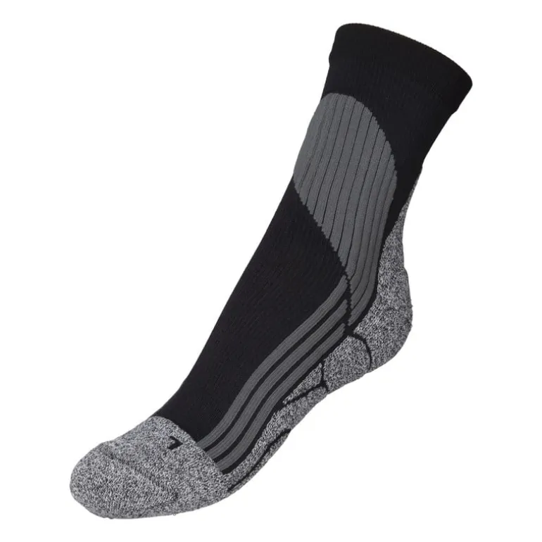 Coolmax sportsokken 39/42 - zwart/grijs - 2 paar