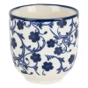 Cup blue print - flowers - 150 ml