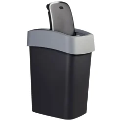 Curver flip bin prullenbak - grijs - 45 liter