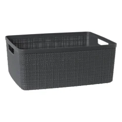 Curver jute opbergmand M - 12 liter - grijs