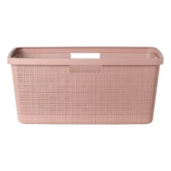 Curver jute wasmand - 46 liter - roze