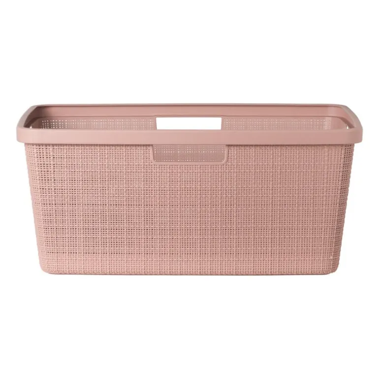 Curver jute wasmand - 46 liter - roze