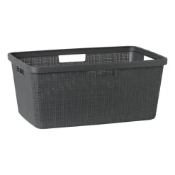 Curver jute wasmand - 46 liter - grijs