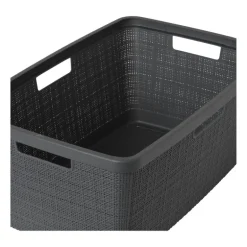 Curver jute wasmand - 46 liter - grijs