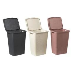 Curver jute wasmand met deksel - 58 liter - beige