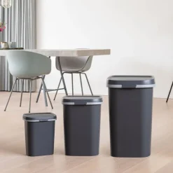 Curver prullenbak mistral flat - grijs - 50 liter