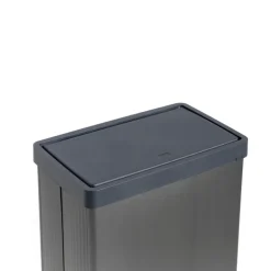 Curver prullenbak Verto - grijs/zwart - 54 liter