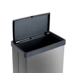 Curver prullenbak Verto - grijs/zwart - 54 liter