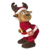 Dansende kerstknuffel rendier - 26 cm