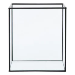 Deco box groot - zwart - 20x16x16 cm