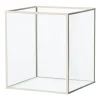 Deco box klein - beige - 18x16x16 cm