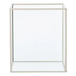 Deco box klein - beige - 18x16x16 cm