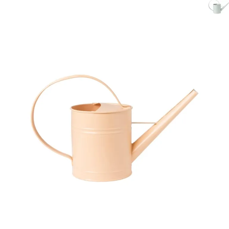 Decoratie gieter metaal - diverse kleuren - 22x34.5x12.5 cm