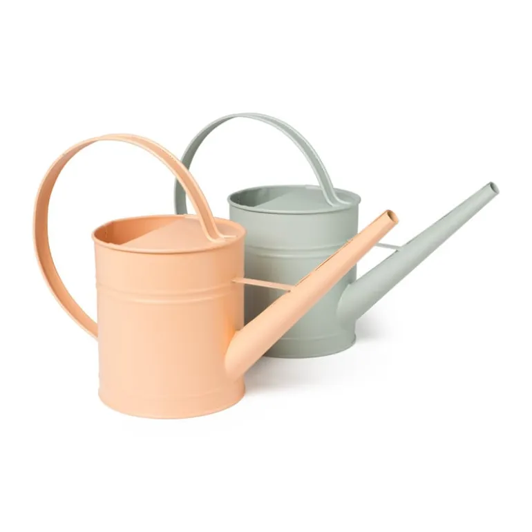 Decoratie gieter metaal - diverse kleuren - 22x34.5x12.5 cm