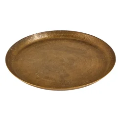 Decoratieplateau reliëf - antiek goud - Ø29 cm