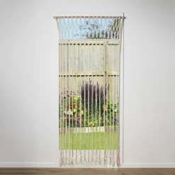 Deurgordijn macrame - beige - 90x200 cm