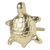 Deurknop schilpad - goud - 4x5 cm