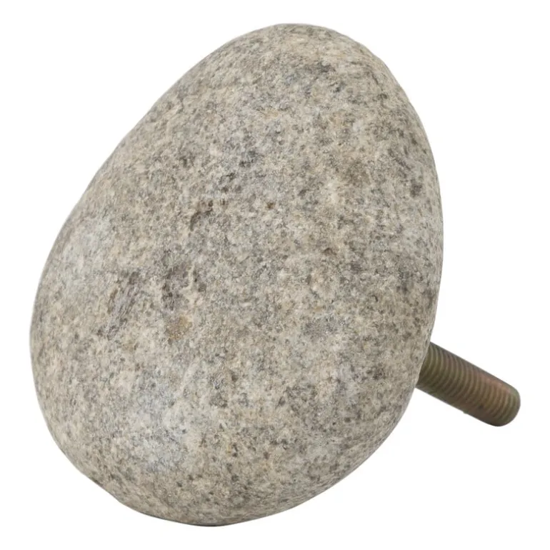 Deurknop steen - naturel - ø5 cm