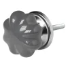 Deurknopje pompoen - grijs - ø3.5 cm