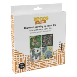 Diamond paint - kaarten - set van 4
