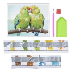 Diamond painting kanaries - 18x14 cm