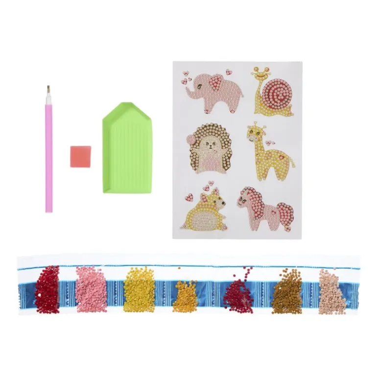 Diamond painting stickers DIY - set van 6 - diverse varianten