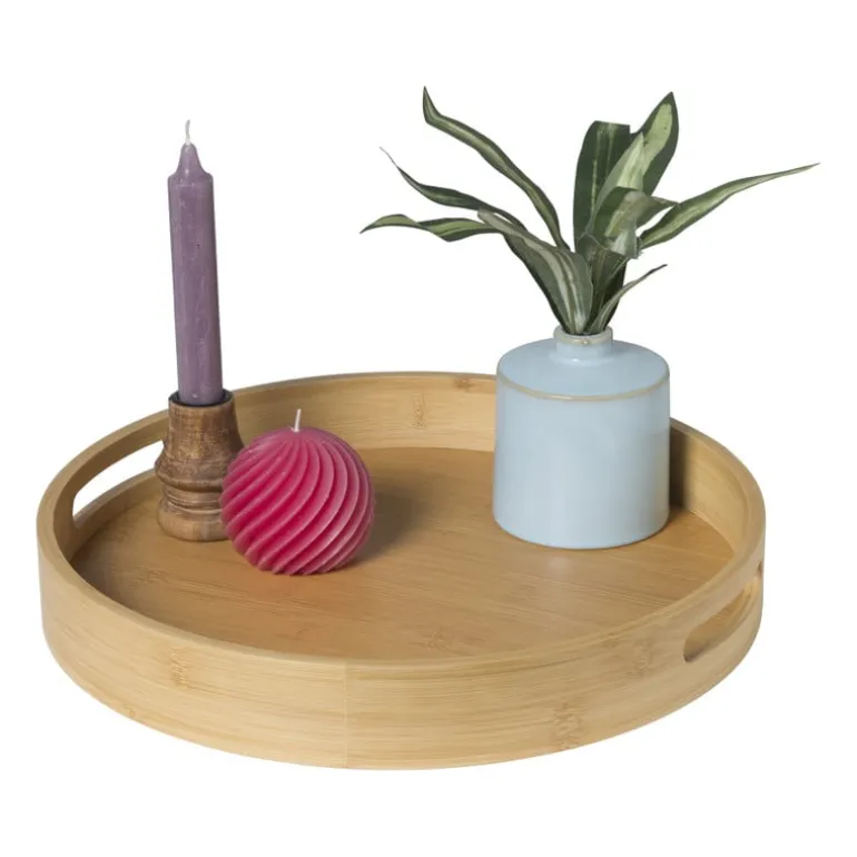 Dienblad rond - bamboe - ø35 cm