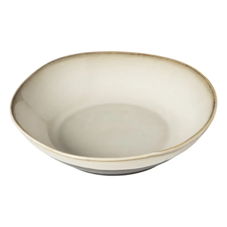 Diep bord Roots - beige - ø20x5.4 cm