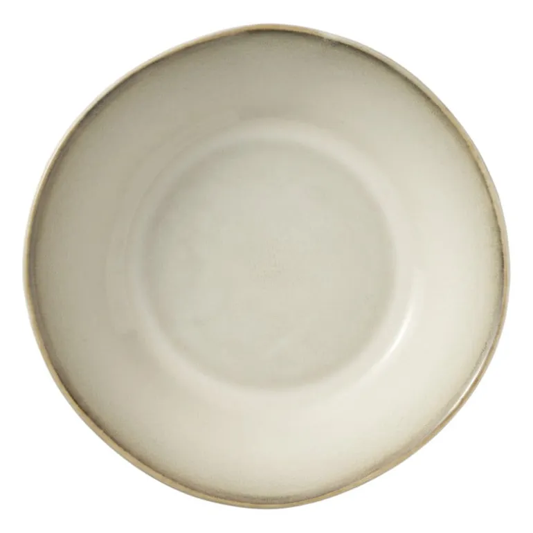 Diep bord Roots - beige - ø20x5.4 cm