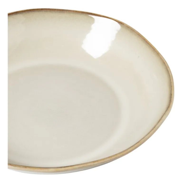 Diep bord Roots - beige - ø20x5.4 cm