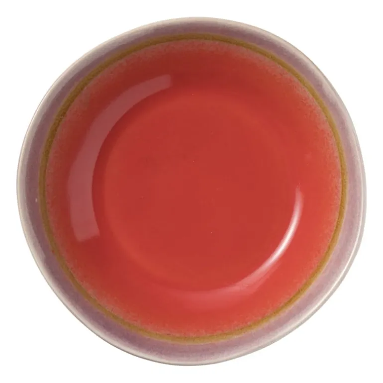 Diep bord Roots - rood/paars - ø20x5.4 cm