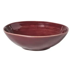 Diep bord Toscane - bordeauxrood - ø19x6 cm