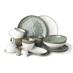 Diep bord Toscane - lichtgroen - ø19 cm