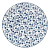 Dinerbord blue print - flowers - ⌀26 cm