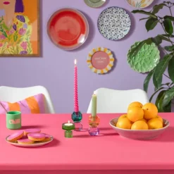 Dinerbord blue print - flowers - ⌀26 cm