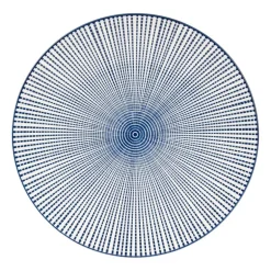 Dinerbord blue print - stripes - ⌀26 cm