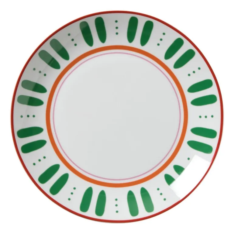 Dinerbord holly jolly - groen - ø26.8x2.8 cm