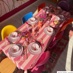 Dinerbord holly jolly - rood - ø26.8x2.8 cm