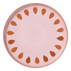 Dinerbord jolie - roze - ø25.5x2.3 cm