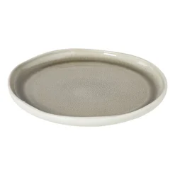 Dinerbord kaori - wit/bruin - ø27x3 cm