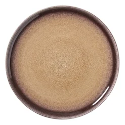 Dinerbord Olivia - bordeauxrood/beige - ø27.5x2.5 cm