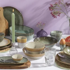 Dinerbord roots - oker - ø27.5x3 cm