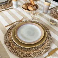 Dinerbord roots - oker - ø27.5x3 cm