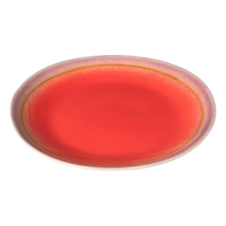 Dinerbord Roots - rood/paars - ø27.5x3 cm