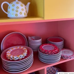 Dinerbord Roots - rood/paars - ø27.5x3 cm