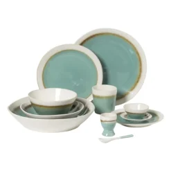 Dinerbord Roots - turquoise - ø27.5x3 cm