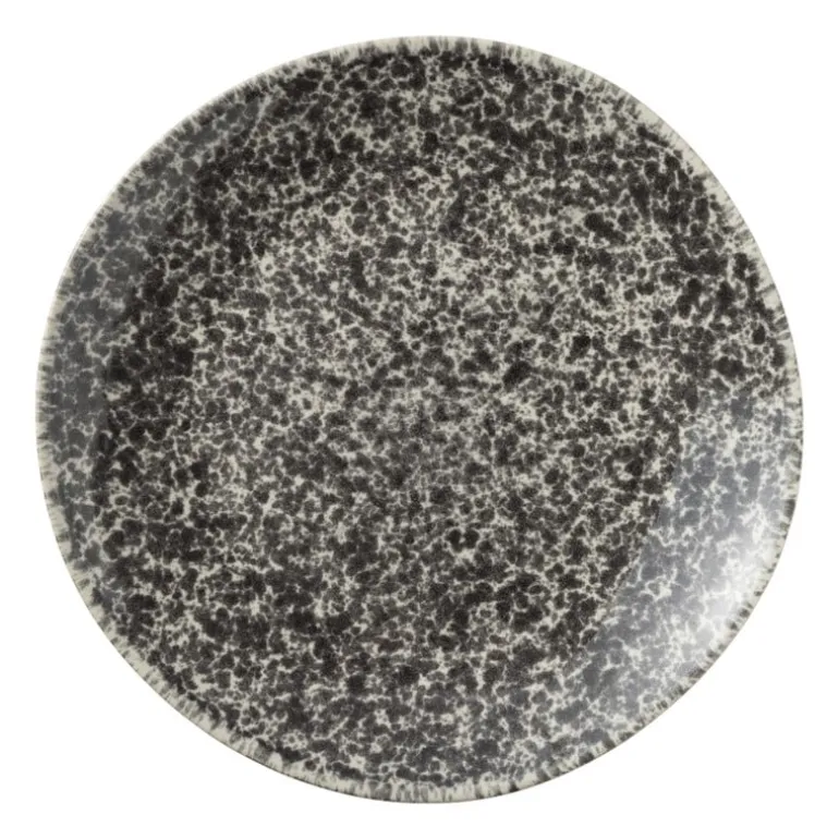 Dinerbord Roots - zwart/wit - ø27.5x3 cm