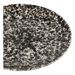 Dinerbord Roots - zwart/wit - ø27.5x3 cm