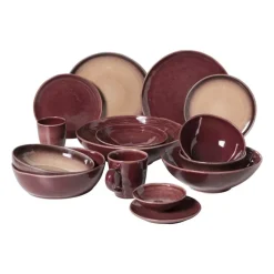 Dinerbord Toscane - bordeauxrood - ø28 cm